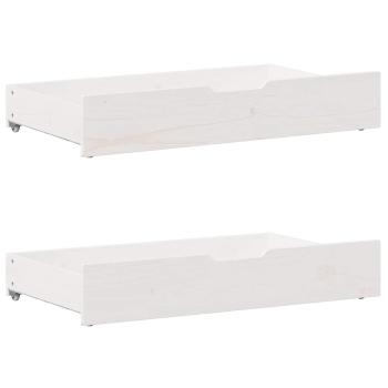 Massivholzbett ohne Matratze Weiß 160x200 Kiefernholz
