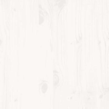 Massivholzbett ohne Matratze Weiß 150x200 cm Kiefernholz