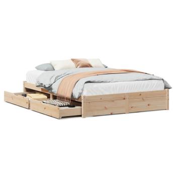 Massivholzbett ohne Matratze 140x200 cm Kiefernholz