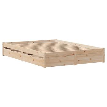 Massivholzbett ohne Matratze 120x200 cm Kiefernholz