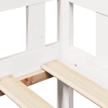 Tagesbett mit Schubladen Weiß 90x200 cm Kiefernholz