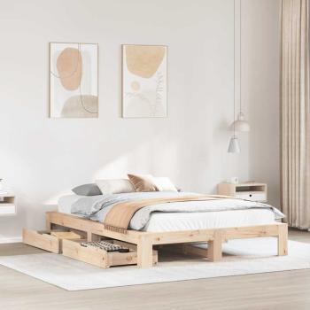 ARDEBO.de - Massivholzbett ohne Matratze 140x200 cm Kiefernholz