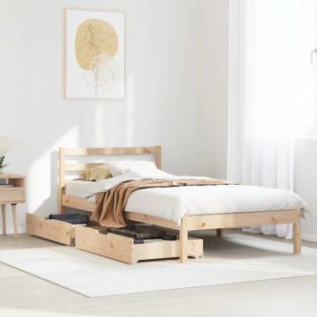 ARDEBO.de - Massivholzbett ohne Matratze 90x200 Kiefernholz