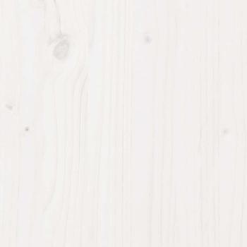 Massivholzbett ohne Matratze Weiß 140x200 cm Kiefernholz