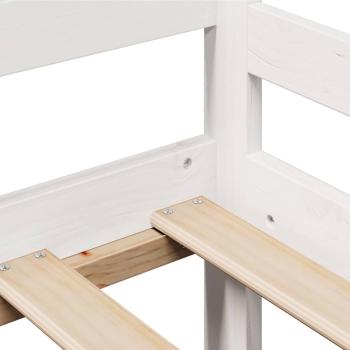 Tagesbett mit Schubladen Weiß 80x200 cm Kiefernholz