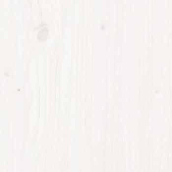 Massivholzbett ohne Matratze Weiß 120x200 cm Kiefernholz