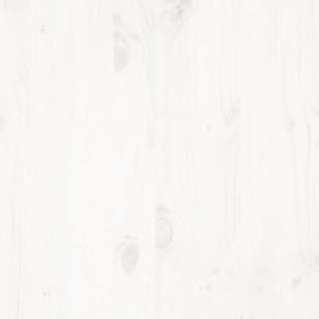 Massivholzbett ohne Matratze Weiß 160x200 Kiefernholz