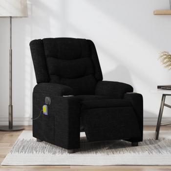 ARDEBO.de - Massagesessel Elektrisch Schwarz Stoff