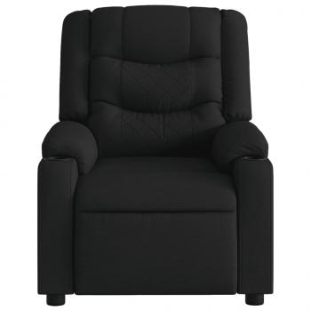 Massagesessel Elektrisch Schwarz Stoff