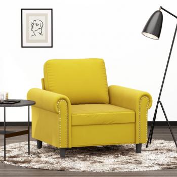 ARDEBO.de - Sessel Gelb 60 cm Samt