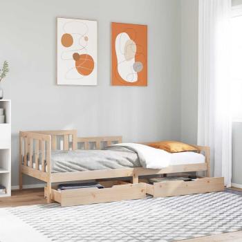 ARDEBO.de - Tagesbett mit Schubladen 80x200 cm Massivholz Kiefer
