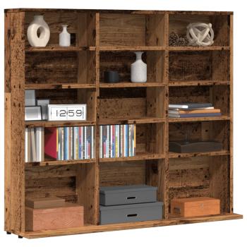 ARDEBO.de - CD-Regal Altholz-Optik 100x23x89,5 cm Holzwerkstoff