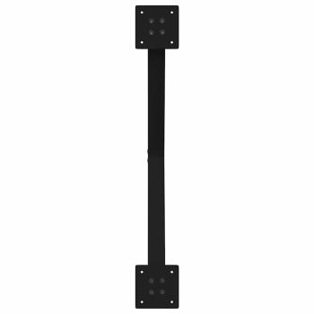 Couchtischbeine X-Form 2 Stk. Schwarz 70x(42-43) cm Stahl
