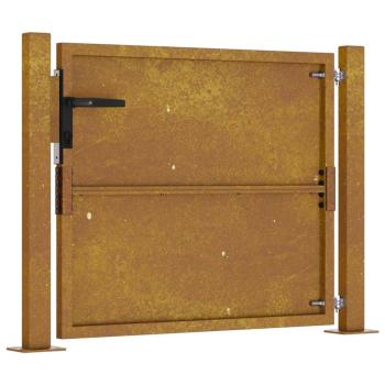 Gartentor 105x105 cm Cortenstahl