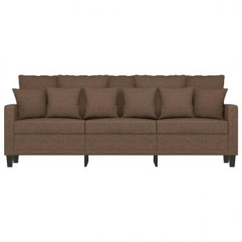 ARDEBO.de - 3-Sitzer-Sofa Braun 180 cm Stoff