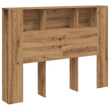 Kopfteil mit Stauraum Artisan-Eiche 140x18,5x102,5 cm