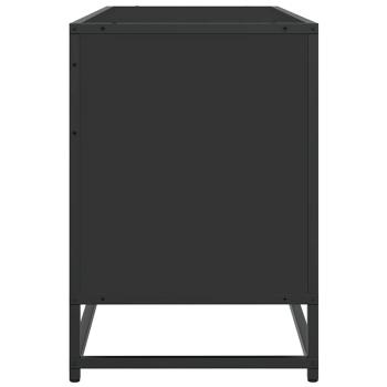 ARDEBO.de - TV-Schrank Schwarz 150x35x41 cm Holzwerkstoff und Metall