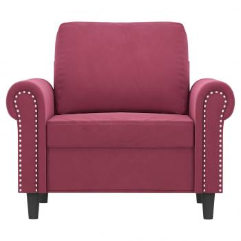 Sessel Weinrot 60 cm Samt
