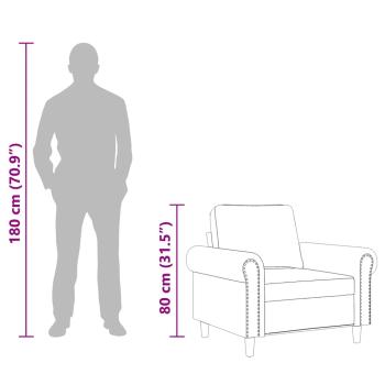 Sessel Weinrot 60 cm Samt