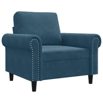 Sessel Blau 60 cm Samt