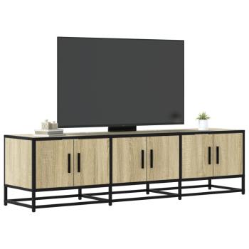 ARDEBO.de - TV-Schrank Sonoma-Eiche 150x35x41 cm Holzwerkstoff und Metall