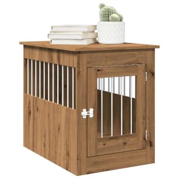 ARDEBO.de - Hundekäfig im Möbelstil Artisan-Eiche 55x80x68 cm Holzwerkstoff