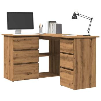 ARDEBO.de - Eckschreibtisch Artisan-Eiche 145x100x76 cm Holzwerkstoff