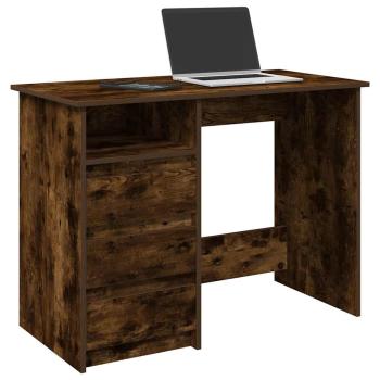 ARDEBO.de - Schreibtisch Räuchereiche 102x50x75 cm Holzwerkstoff