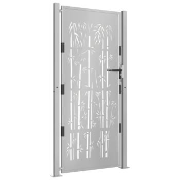 Gartentor 105x180 cm Cortenstahl Bambus-Design