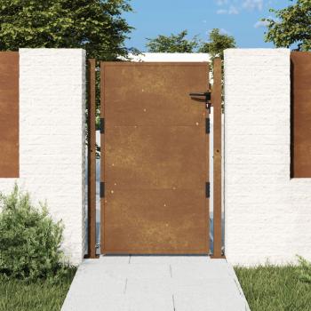 ARDEBO.de - Gartentor 105x155 cm Cortenstahl