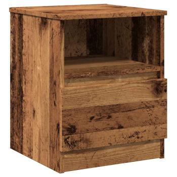 Nachttisch Altholz-Optik 40x40x50 cm Holzwerkstoff