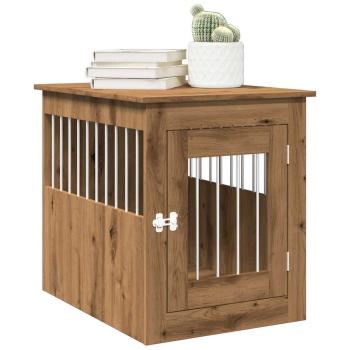 ARDEBO.de - Hundekäfig im Möbelstil Artisan-Eiche 55x75x65 cm Holzwerkstoff