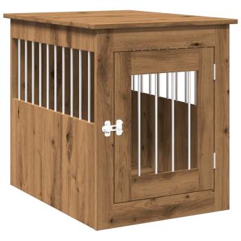 Hundekäfig im Möbelstil Artisan-Eiche 55x75x65 cm Holzwerkstoff