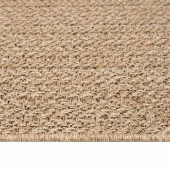 Teppich ZIZUR Beige 60x110 cm Jute-Optik Indoor und Outdoor