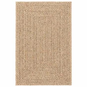 Teppich ZIZUR Beige 140x200 cm Jute-Optik Indoor und Outdoor
