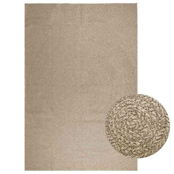 ARDEBO.de - Teppich ZIZUR Beige 240x340 cm Jute-Optik Indoor und Outdoor