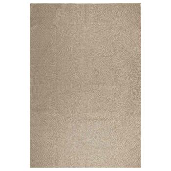 Teppich ZIZUR Beige 240x340 cm Jute-Optik Indoor und Outdoor