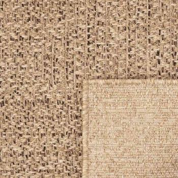 Teppich ZIZUR Beige 200x200 cm Jute-Optik Indoor und Outdoor