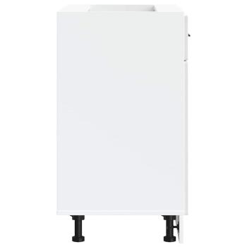 Küchenunterschrank Porto Hochglanz-Weiß Holzwerkstoff