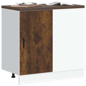 Spülenunterschrank Räuchereiche Holzwerkstoff