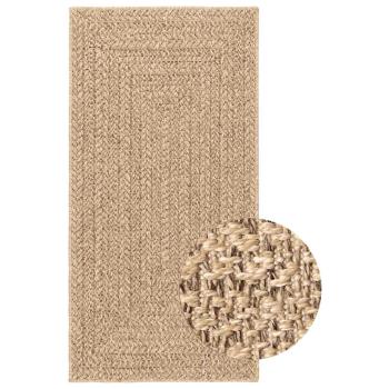 Teppich ZIZUR Beige 80x250 cm Jute-Optik Indoor und Outdoor