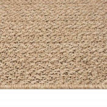 Teppich ZIZUR Beige 80x250 cm Jute-Optik Indoor und Outdoor