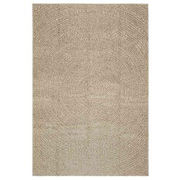 Teppich ZIZUR Beige 140x200 cm Jute-Optik Indoor und Outdoor