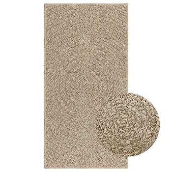 ARDEBO.de - Teppich ZIZUR Beige 60x110 cm Jute-Optik Indoor und Outdoor