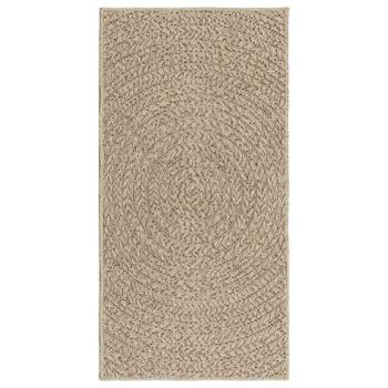 Teppich ZIZUR Beige 60x110 cm Jute-Optik Indoor und Outdoor