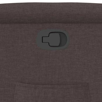 Relaxsessel Dunkelbraun Stoff