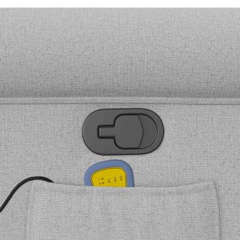 Massagesessel Wolkengrau Stoff