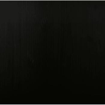 Rollschrank mit Schreibtisch MOSS Schwarz Massivholz Kiefer
