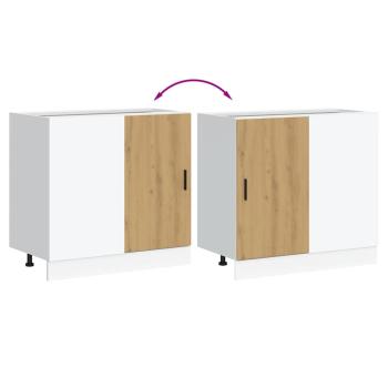 Spülenunterschrank Artisan-Eiche Holzwerkstoff