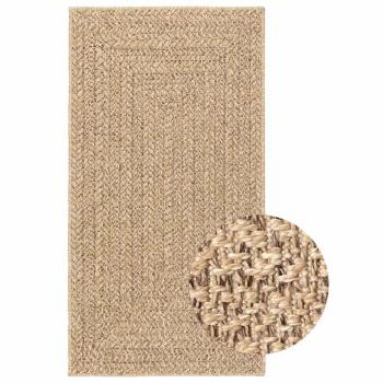 ARDEBO.de - Teppich ZIZUR Beige 80x150 cm Jute-Optik Indoor und Outdoor